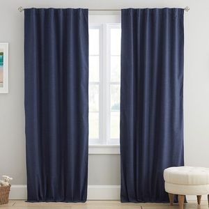 LIKE NEW! Pottery Barn Kids Evelyn Blackout Curtain Panels (set of 2) in Navy